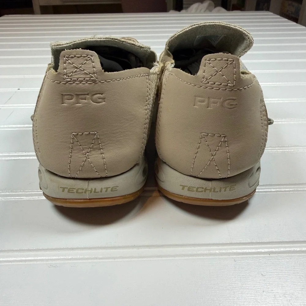 Columbia PFG Bahama Vent Loco Relaxed Mens Boat Shoes Tan BM4605-271 10